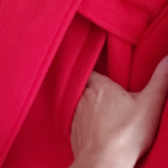 Rachel Zoe Red Cape Poncho - Picture 4 of 7